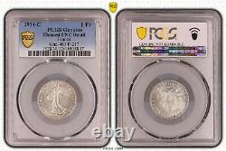 1 Franc Semeuse 1914 C Castelsarrasin PCGS UNC Magnifique Non circulé FDC
