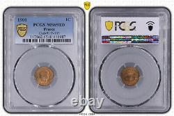 1 centime 1900 DUPUIS PCGS MS65 Fleur de Coin rare