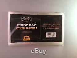 10,000 Cbg First Day Cover Stamp Envelope Postcard Soft Poly Storage Sleeves
