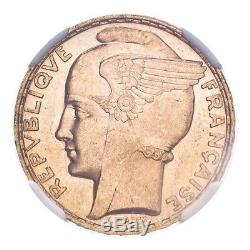 100 Francs or Bazor 1936 NGC MS 64 FDC
