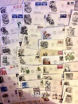 1000 MIXED LOT OF 1940s-1980s US FIRST DAY COVERS UNADDRESSED & ADDRESSEED#Box8a