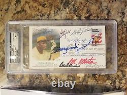 (12) Pittsburgh Pirates Greats HOF Autographed PSA DNA First Day Cover with LOA