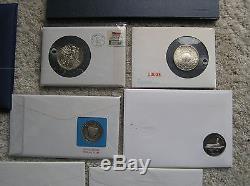 (12) SILVER FDC, Space! Apollo, Shuttle, Skylab, ASTP, First day medal covers