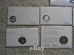 (12) SILVER FDC, Space! Apollo, Shuttle, Skylab, ASTP, First day medal covers