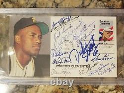 (13) Pittsburgh Pirates Greats Autographed PSA DNA First Day Cover PSA 8 NM-MT