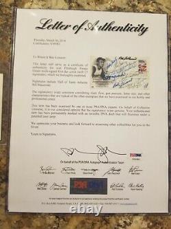 (15) Pittsburgh Pirates Greats Autographed PSA DNA First Day Cover FDC with LOA