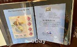 180 US Commemorative Stamp Souvenir Pages USPS FDC 2001-05 3 Binder Qluck