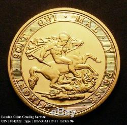1819 George III Gold Sovereign FDC Modern Proof Copy Pobjoy Mint LCGS 96 MS69