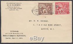 1924 British Empire Exhibition H. R. Harmer Display FDC Wembley Park Slogan enc