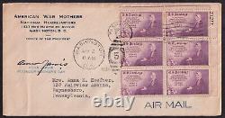 1934 Mothers of America Sc 737 FDC signed Anna Jarvis founder official cover AWM