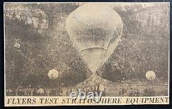 1934 Rapid City SD USA First Balloon Stratosphere Flight Postcard Cover