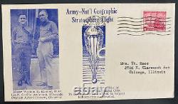 1934 Rapid City SD USA Piccard Balloon Stratosphere Flight Airmail Cover FDC