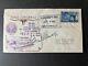 1945 USA First Day Cover FDC Austin TX to Chicago IL Texas State Centennial