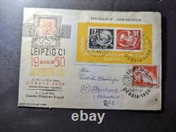 1950 Germany First Day Cover FDC Leipzig Debria to Stapelmoor