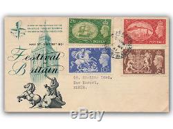 1951 King George VI Festival of Britain High Values FDC