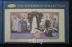 1958 Gold Sovereign Coin In Benham Ltd Edtn Royal Golden Wedding First Day Cover