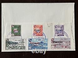 1961 Guernsey Herm Island Cachet First Day Cover Back Staped Overprints