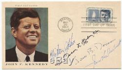1964 John F. Kennedy First Day Cover Signed by Four Kennedy Associates
