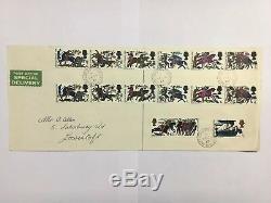 1966 Battle Of Hastings FDC 4d Missing Green Error With Normal Pair To Compare