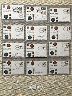 1966 World Cup First Day Covers x Set 12 inc Bobby Moore and Alf Ramsey
