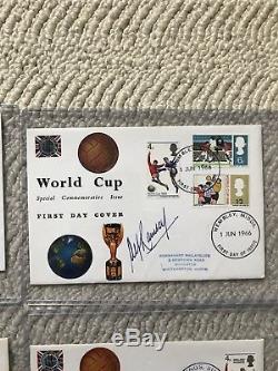 1966 World Cup First Day Covers x Set 12 inc Bobby Moore and Alf Ramsey