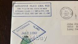 1967 Rattlesnake Island Port Clinton Ohio Fdc Cover With Letter Diamond Cancel