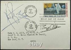 1969 Apollo 11, C76 First Day Cover Autographs by Armstrong, Collins, Aldrin d