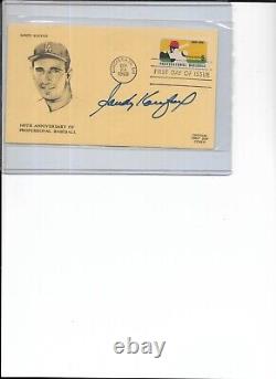 1969 first day cover sandy koufax Cachet autograph dodgers baseball stamp 100 y