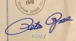 1970 PETE ROSE Signed All-Star Game Baseball First Day Cover Cachet FDC PSA/DNA