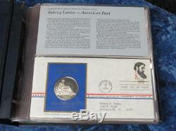 1971 & 1972 Postmasters of America Medallic First Day Covers 35 Sterling Medals