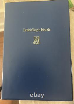 1973 British Virgin Islands Proof Silver 6 Coin 6 FIRST DAY ISSUE COVER LETTERS