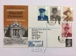 1974 Churchill FDC Pair With Churchill CDS & Winston CDS