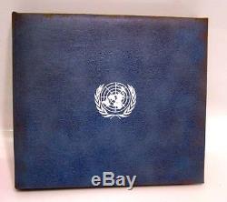 1974 United Nations Proof Silver Medal/FDC Stamp Album