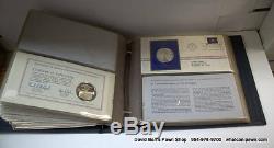 1975-1976 Postmasters America Medallic First Day Covers St. Silver 34 Pages Total