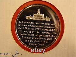 1975 Offical 2nd Continental Congress Bicentennial Sterling Silver Medal & PNC