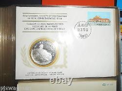 1976 / 1978 Internationl Society Of Postmasters 36 Silver Medals Pnc Fdc Album