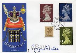 1977 High Value Machin FDC signed Margaret Thatcher, House of Commons CDS