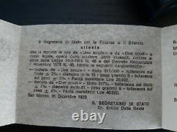 1978 2 MONETE ORO SAN MARINO DA 1 e 2 SCUDI FDC 5 EMISSIONE Libertà gr. 6+3