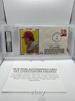 1978 Pete Rose Auto Signed First Day Cover PSA/DNA Tristar Auth Cincinnati Reds