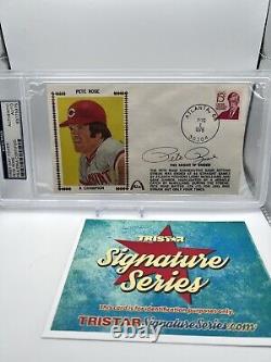 1978 Pete Rose Auto Signed First Day Cover PSA/DNA Tristar Auth Cincinnati Reds