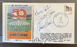 1979 Gateway Stamp FDC 50th All-Star Game Bench Rose Foster AUTO HOF BEAUTY