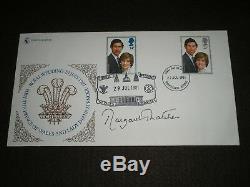 1981 GB ROYAL WEDDING Charles & Diana DOUBLE DATED FDC SIGNED MARGARET THATCHER