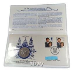 1981 Royal Mint First Day Cover/ Crown Coin/stamp Wedding Of Charles And Diana