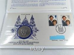 1981 Royal Mint First Day Cover/ Crown Coin/stamp Wedding Of Charles And Diana