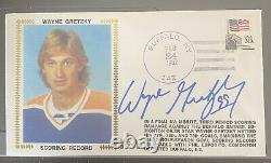 1982 Gateway First Day Cover Wayne Gretzky Scoring Record Autographed 100% HOF
