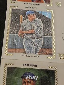 1983 BABE RUTH First Day COVER ISSUE LOT OF 48 Different Z Silk Cachets + Stamps