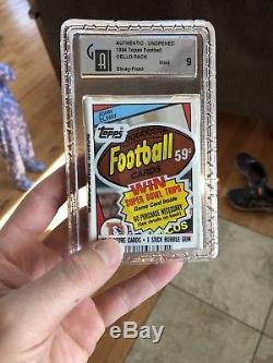 1984 topps Cello Pack With Elway Rookie On Front. PSA 9! Two FREE 1st Day Covers