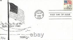 1985 Fdc With Numbered Hand-drawn Cachet Maryann Mayberry Davis 50/116