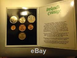 1986 Ireland's 7 Coin Specimen Set Rare Coin Gem++ Fdc (irish)