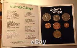 1986 Ireland's 7 Coin Specimen Set Rare Coin Gem++ Fdc (irish)